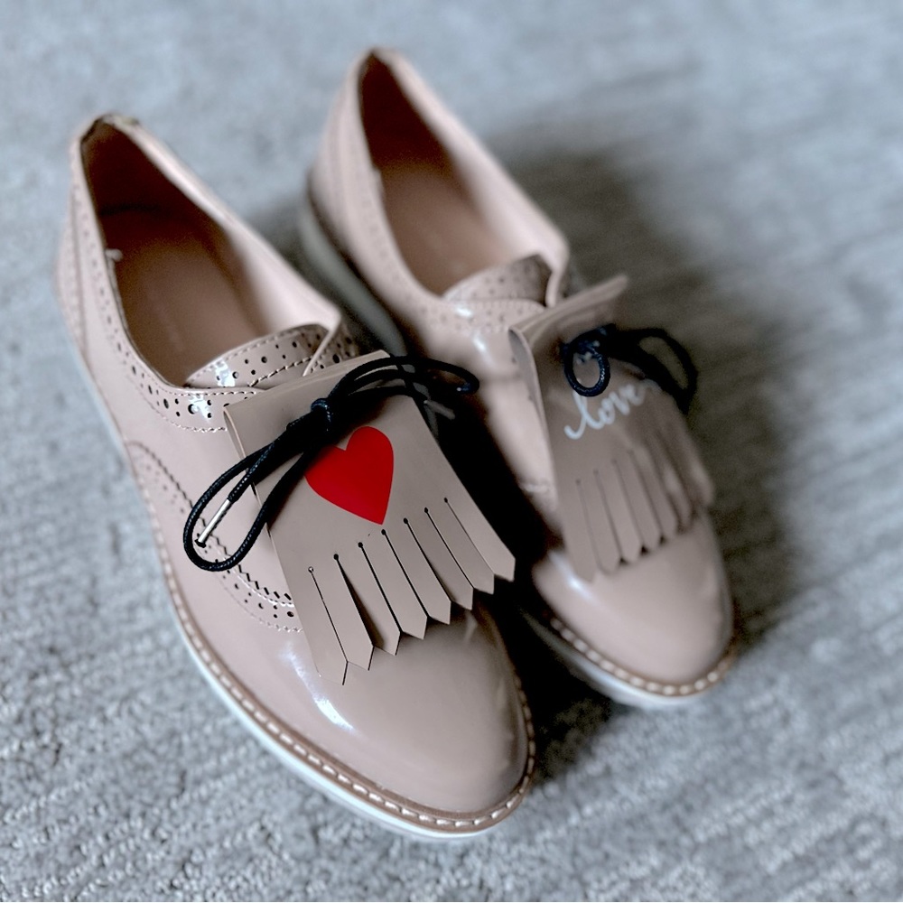 Sz 8 (39) ZARA Detachable Fringe Shoes